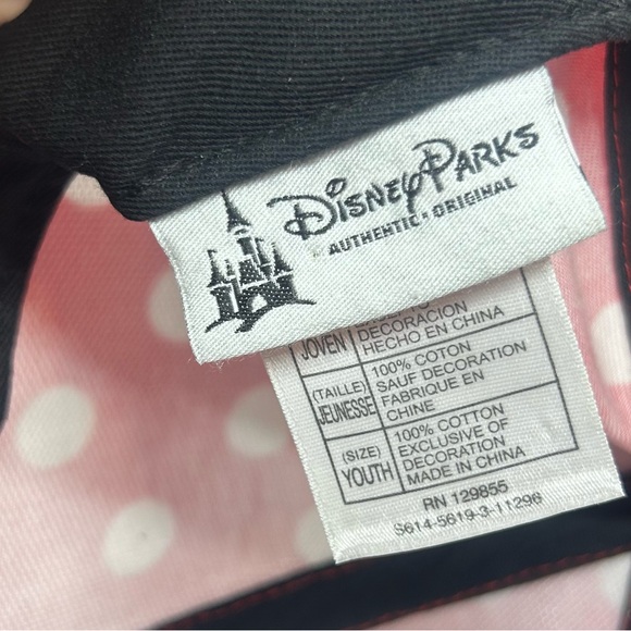 Disney Parks Walt Disney World Minnie Mouse Youth Baseball Cap, EUC. - Picture 4 of 6